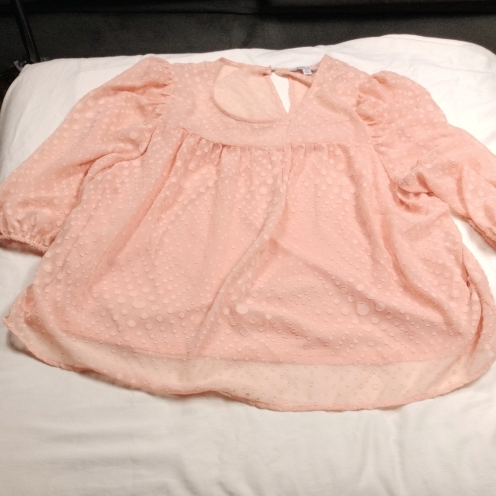 Ophelia Roe Women's Layered Top.Size 2X